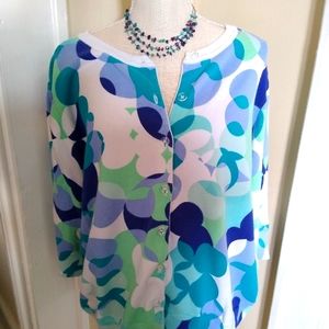 Beautiful colorful sweater by CJ Banks size 2x